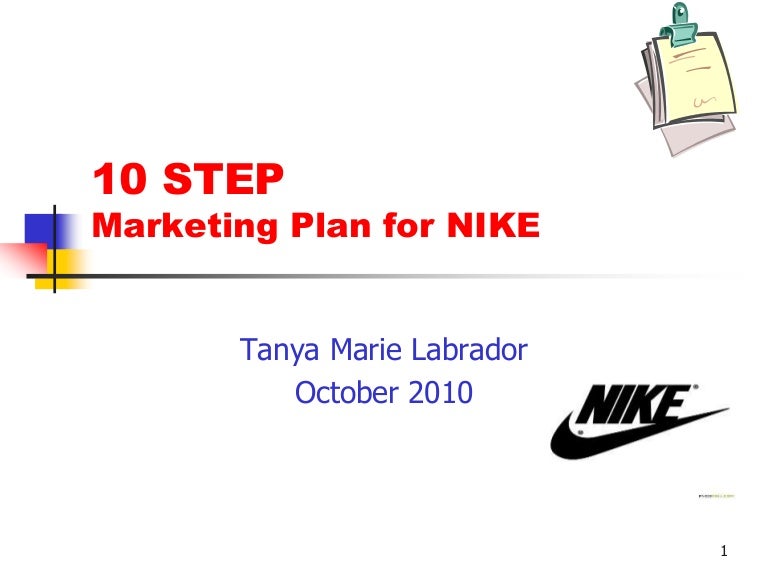 10 step marketing for nike