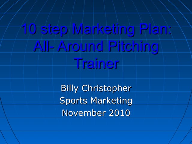 10 step marketing plan billy christopher