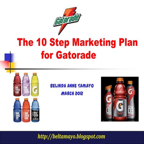 10 Step Marketing Plan (Gatorade)