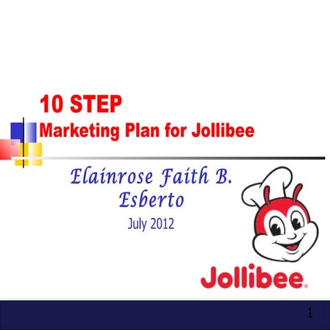 10 steps marketing plan Jollibee Philippines