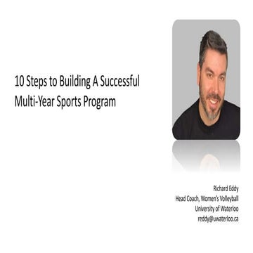 10 Steps to Build a Successful Multi-Year Sports Program
