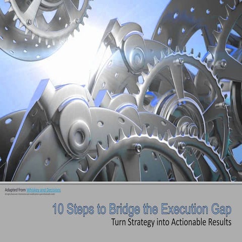 10 steps to bridge the execution  gap