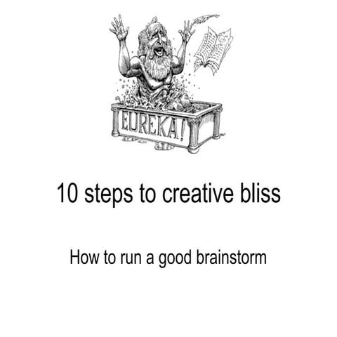 10 steps to creative bliss