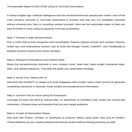 10_Steps_to_Earn_10K_AI_Youtube_with_Links.pdf