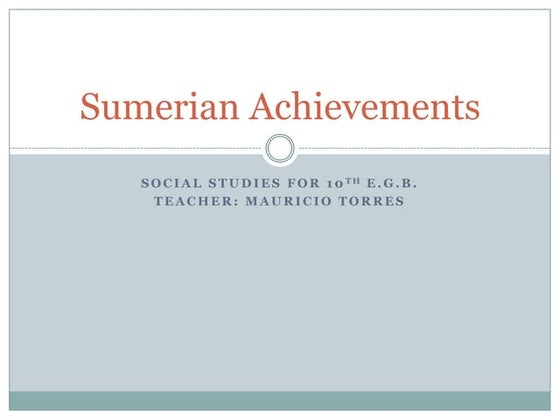 Contributions of Mesopotamian civilizations | PPT