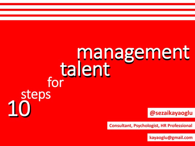 10 Steps to Successful Talent Manag...