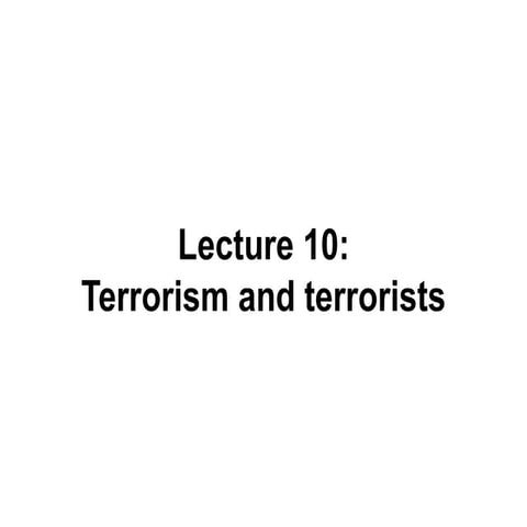 10 terrorism