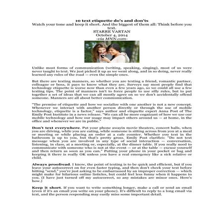 10 text etiquette s.vartan | PDF