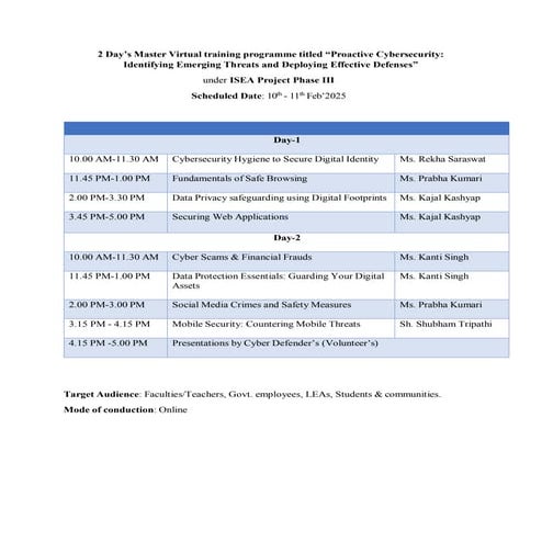 10th-11th Feb 2025 - 2 Days Master Training Programme schedule and proposed curriculum-1(1).pdf