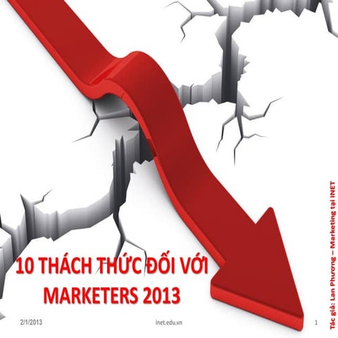 10 THÁCH THỨC ĐỐI VỚI MARKETER 2013