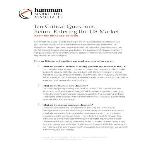 10 Import/Export Questions