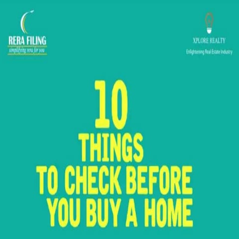 10 things to check before buy a home | PPTX