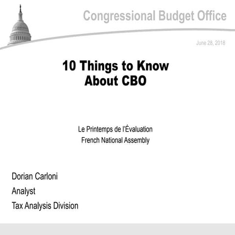 10 Things to Know About CBO