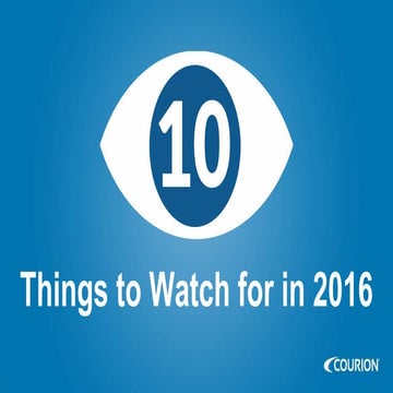 10 Things to Watch for in 2016