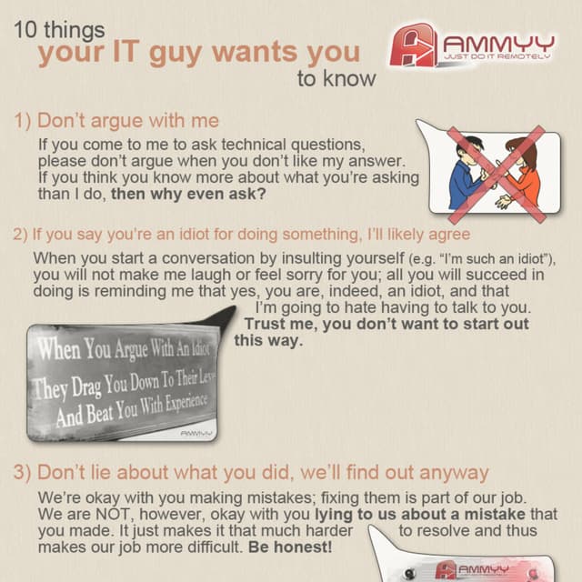 10 things your it guy wants you to know