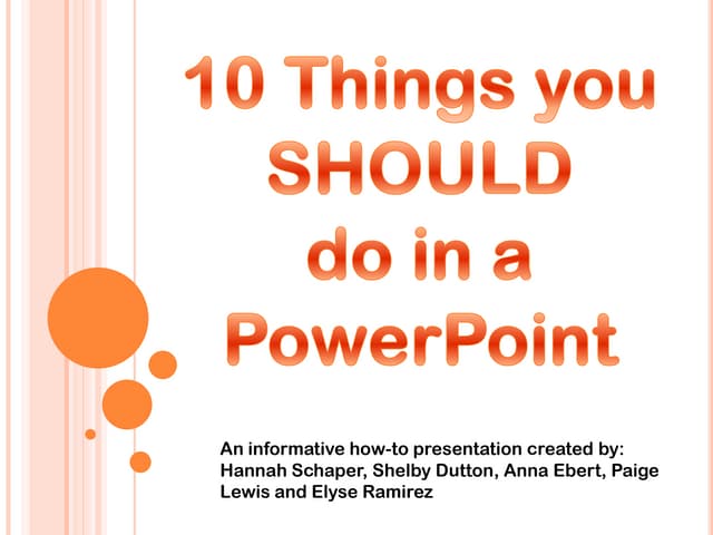 10thingsyou should do