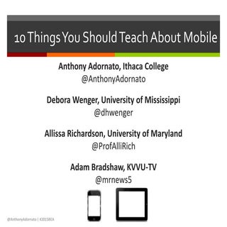 10 Things You Should Teach About Mo...