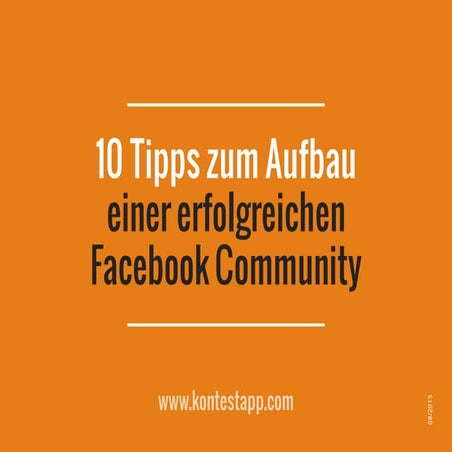 10 Tipps zum Aufbau einer Facebook Community