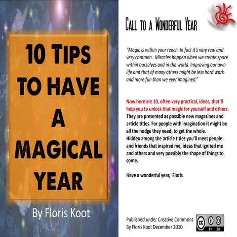10 Tips For A Magical Year
