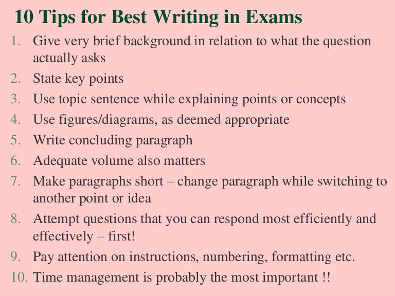 Tips For Best Writing In Exams Examples Of Essay In Literature Thesis Example For Compare And Contrast Essay Tips For Best Writing In Exams Essay With Thesis also High School Argumentative Essay Examples
