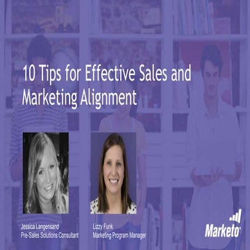 10 Tips For Effective Sales and Marketing Alignment