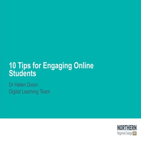10 tips for engaging online students