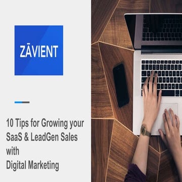10 tips for growing your saas & leadgen sales with digital marketing