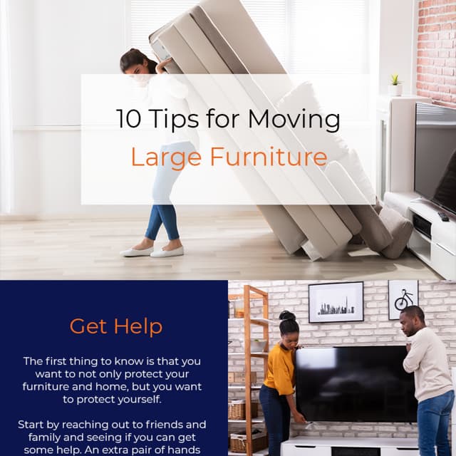 10 tips for moving large furniture