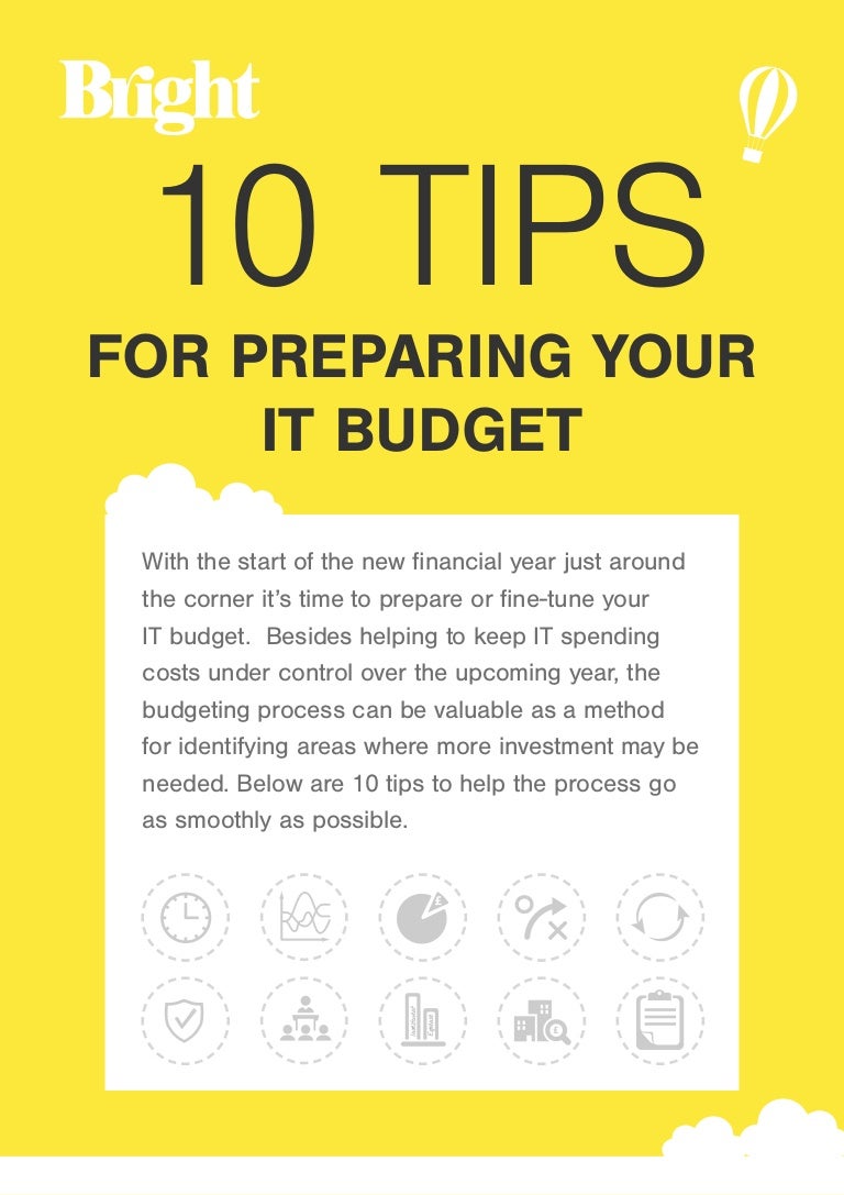 10 Tips For Preparing Your IT Budget Infographic