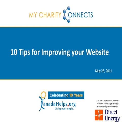 Ten Tips to Improve Your Website