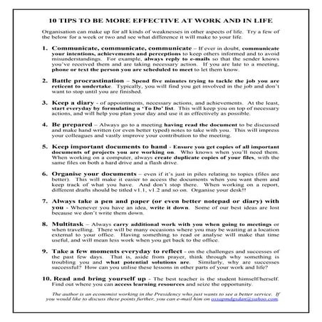 Step by step guide to getting organized at work | PPT