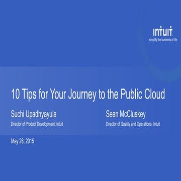 10 Tips for Your Journey to the Public Cloud