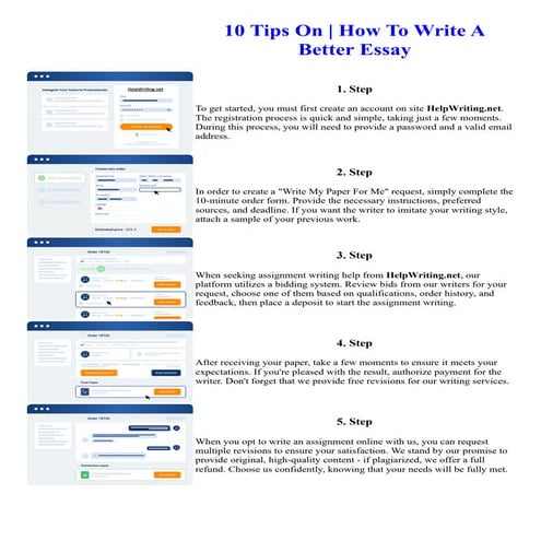 10 Tips On How To Write A Better Essay