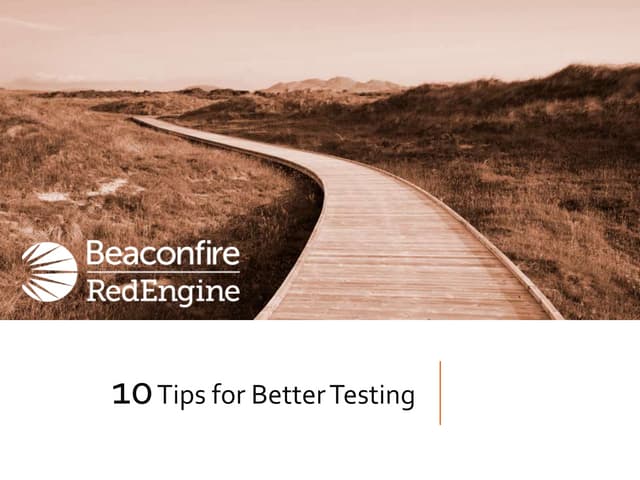 10 Tips To Improve Testing Ppt 10 Tips To Improve Testing Ppt