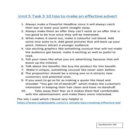 10 tips to make an effective advert