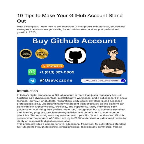 10 Tips to Make Your GitHub Account Stand Out.pdf