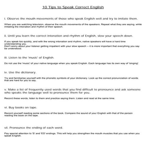 10 tips to speak correct english [www.orhunt.com]