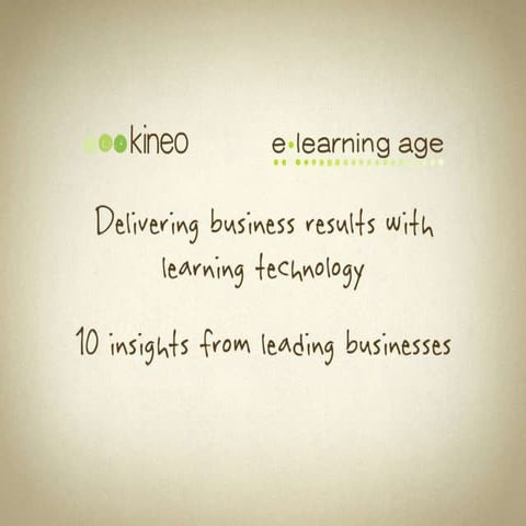 ELearning Insights 2012
