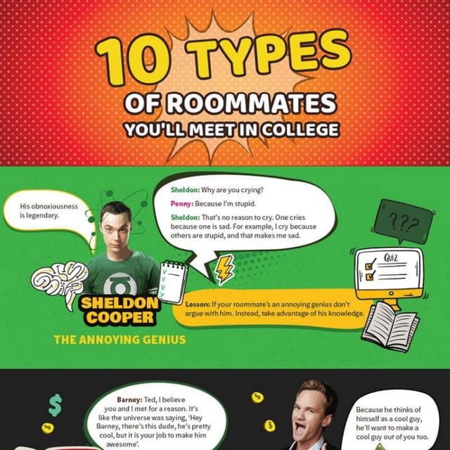 10 types of college roommates