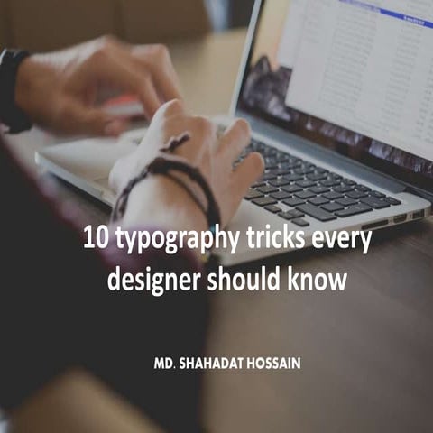 10 typography tricks every designer should know