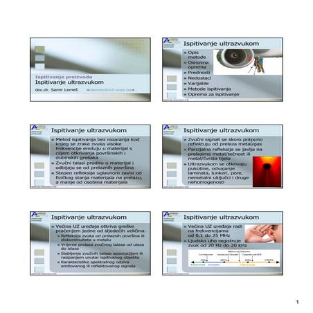10 ultrazvucno ispitivanje | PDF