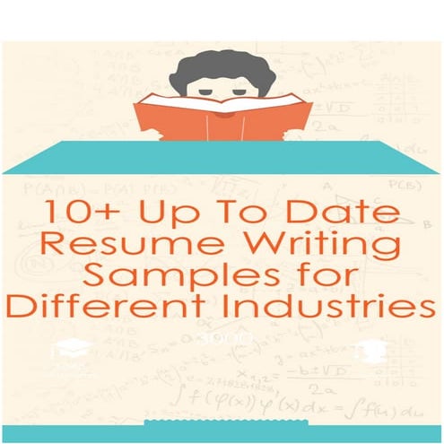 10+ Up to Date Resume Writing Samples for Different Industries