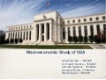 Macroeconomic analysis of USA