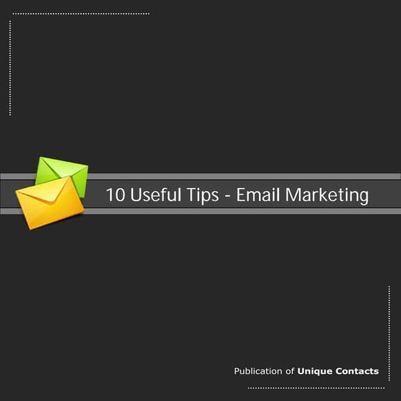 10 useful tips   email marketing