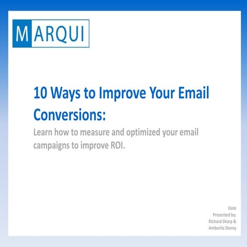 10 Ways to Improve Your Email Conversions