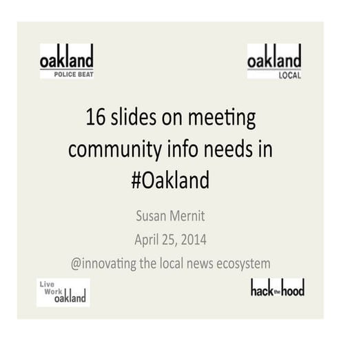 10 ways to meet the information needs of your community