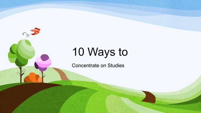 10 ways to study