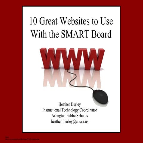 10 Great Websites For the SMART Board