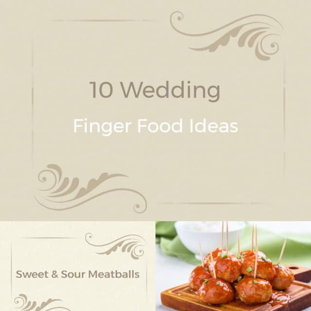 10 wedding finger food ideas