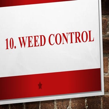 weed control